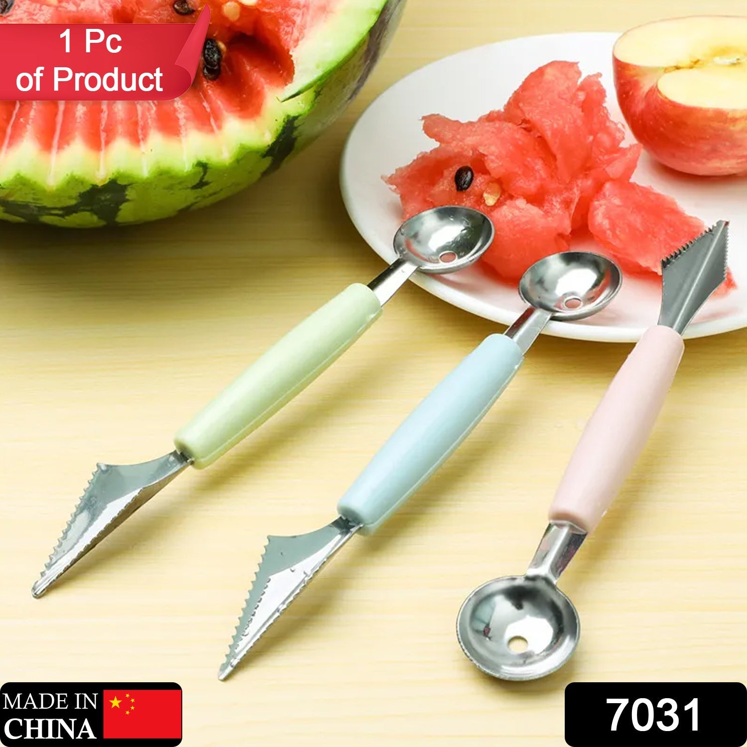 7031 Multifunctional Stainless Steel Fruit, Vegetable Pattern Carving Knife Peeler Corer Spherical Dig Ball Scoop, Garnishing Dig Ball Spoon Kit. DeoDap 7031 Multifunctional Stainless Steel Fruit, Vegetable Pattern Carving Knife Peeler Corer Spherical Dig Ball Scoop, Garnishing Dig Ball Spoon Kit. DeoDap
